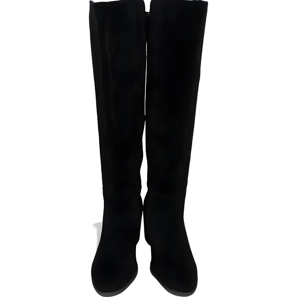 Lucky Brand Women's Black Suede Wide-Calf Boots 7.5M - Fast Shipping - Picture 5 of 6